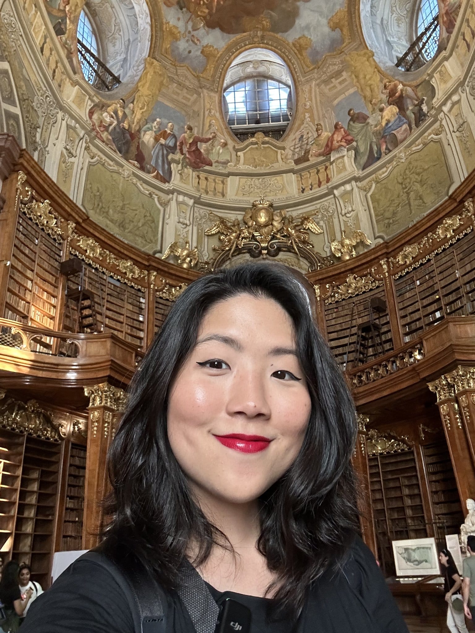 A biblioteca do Hofburg: os únicos 10 euros que a gente pagou